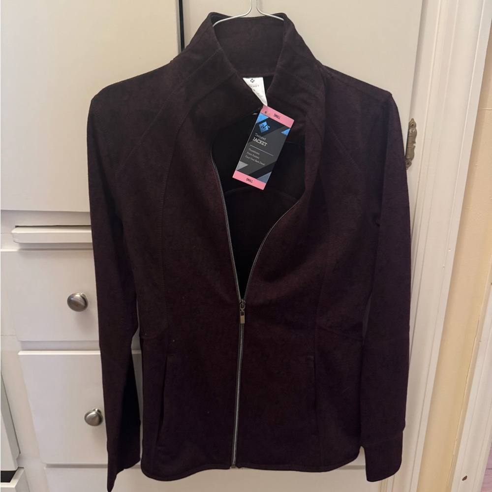Women's Suede Jacket - Deep Purple